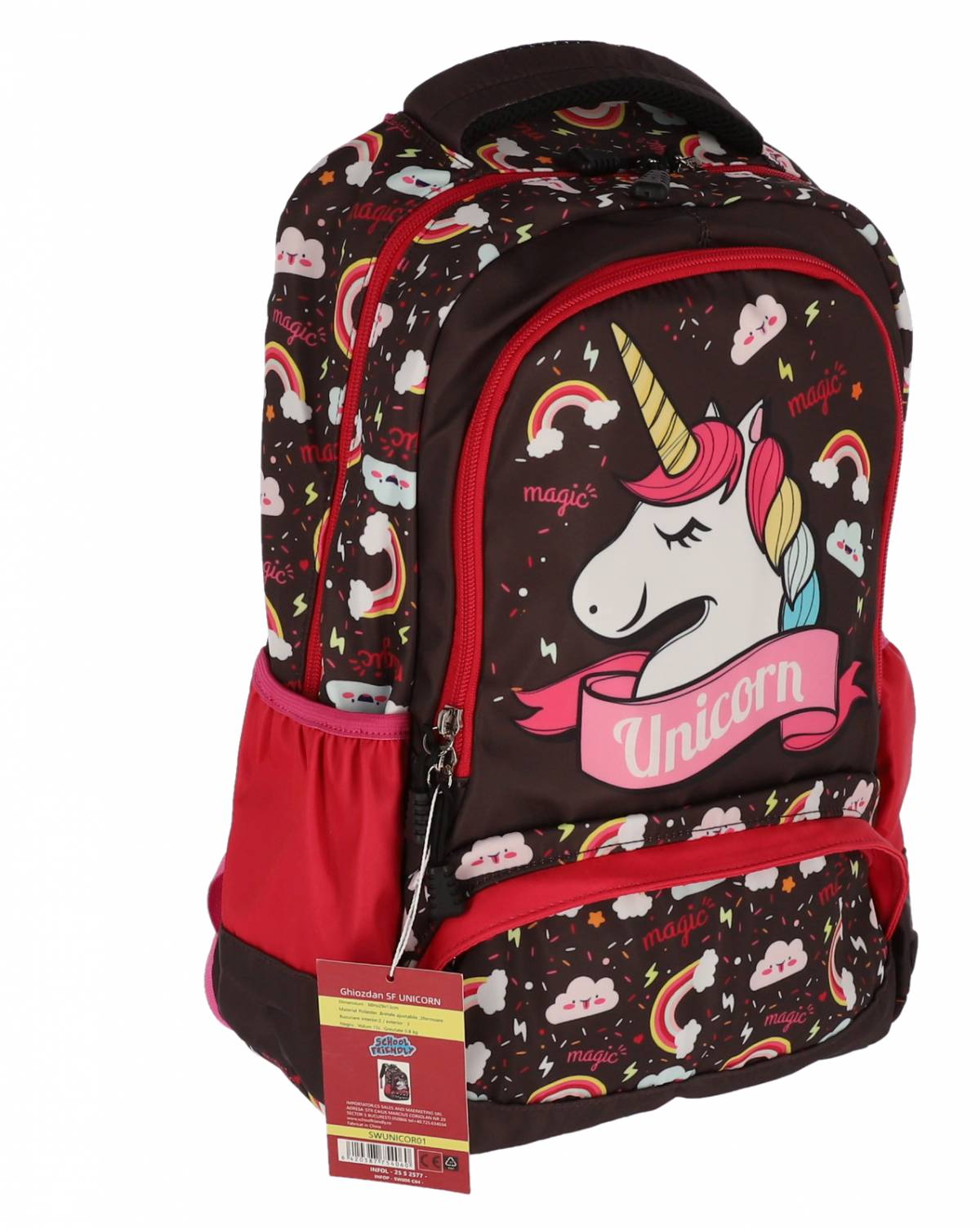 GHIOZDAN CLASA 0 UNICORN NEGRU 3 FERMOARE PIGNA