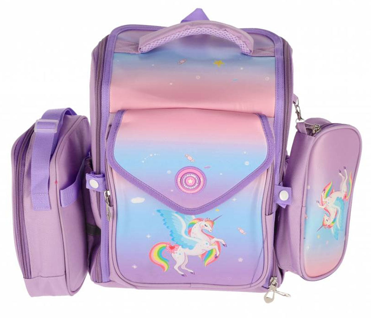 GHIOZDAN CLASA 0 UNICORN +PENAR +LUNCH BOX PIGNA