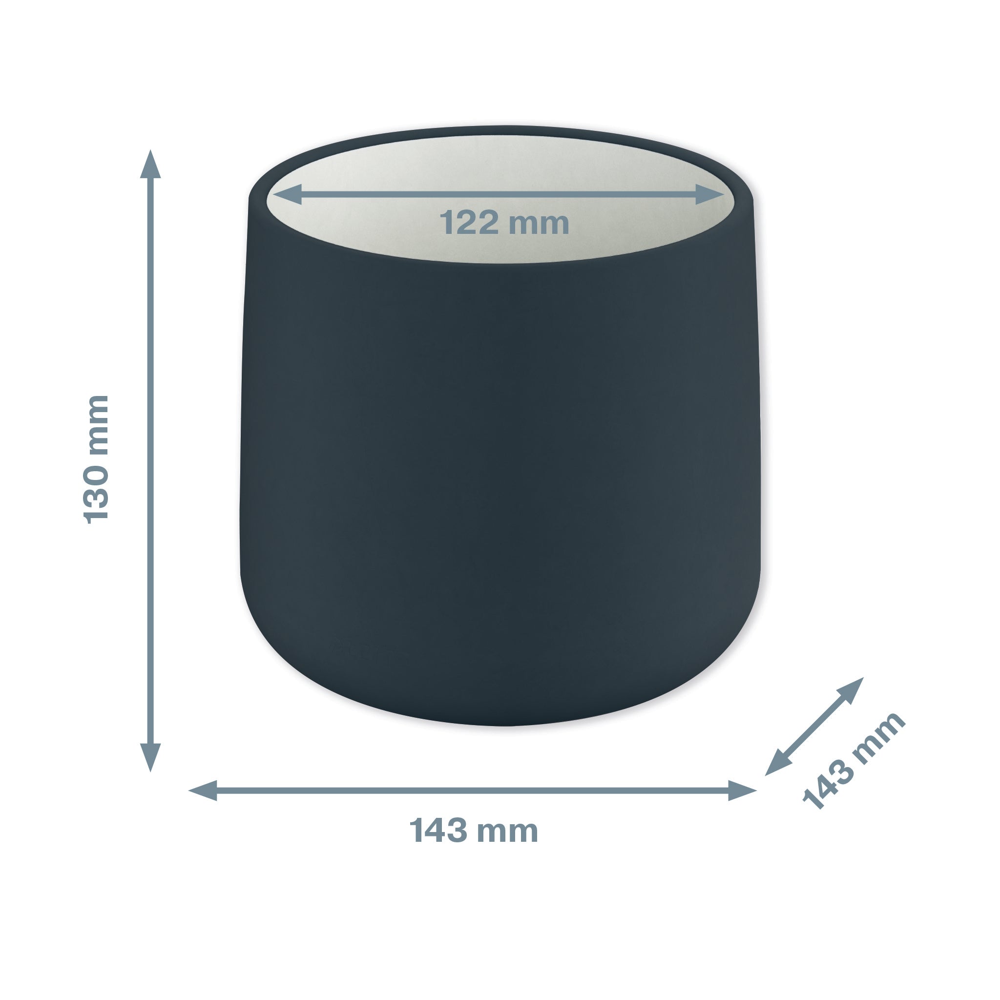 GHIVECI PENTRU PLANTE GRI ANTRACIT COSY LEITZ
