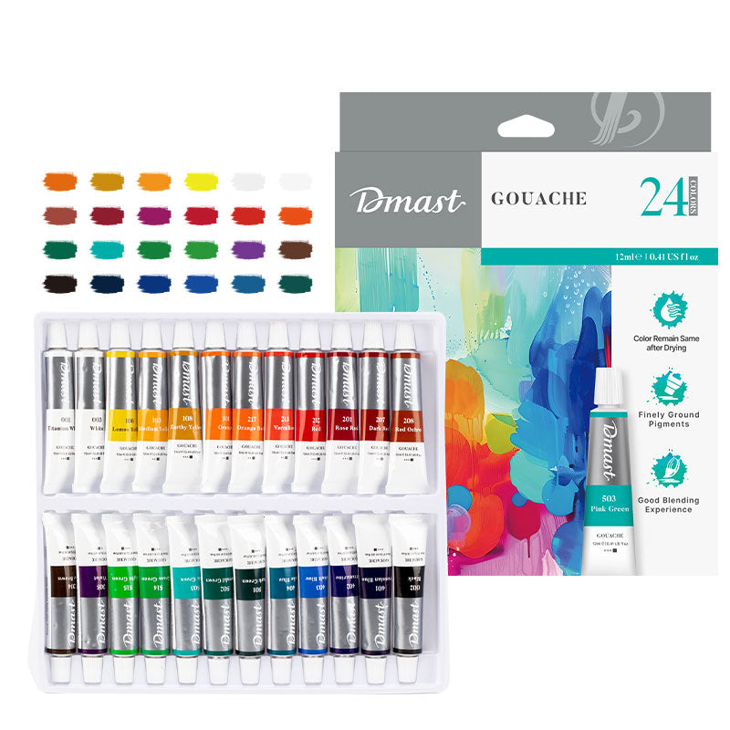 GUASE 24 CULORI 12 ML DMAST BY PEBEO