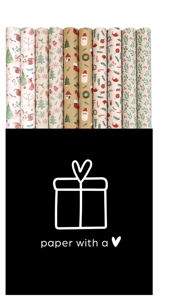 HARTIE AMBALAJ ROLA 70CM X 2M CHRISTMAS TOWN ROTOLUX