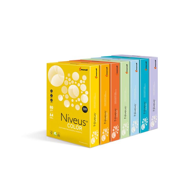 HARTIE COPIATOR A4 PORTOCALIU INTENS 80G 500/TOP OR43 NIVEUS