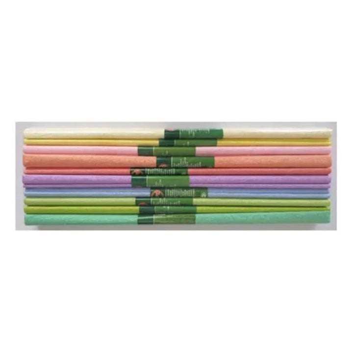 HARTIE CREPONATA 10/SET CULORI PASTEL KOH-I-NOOR