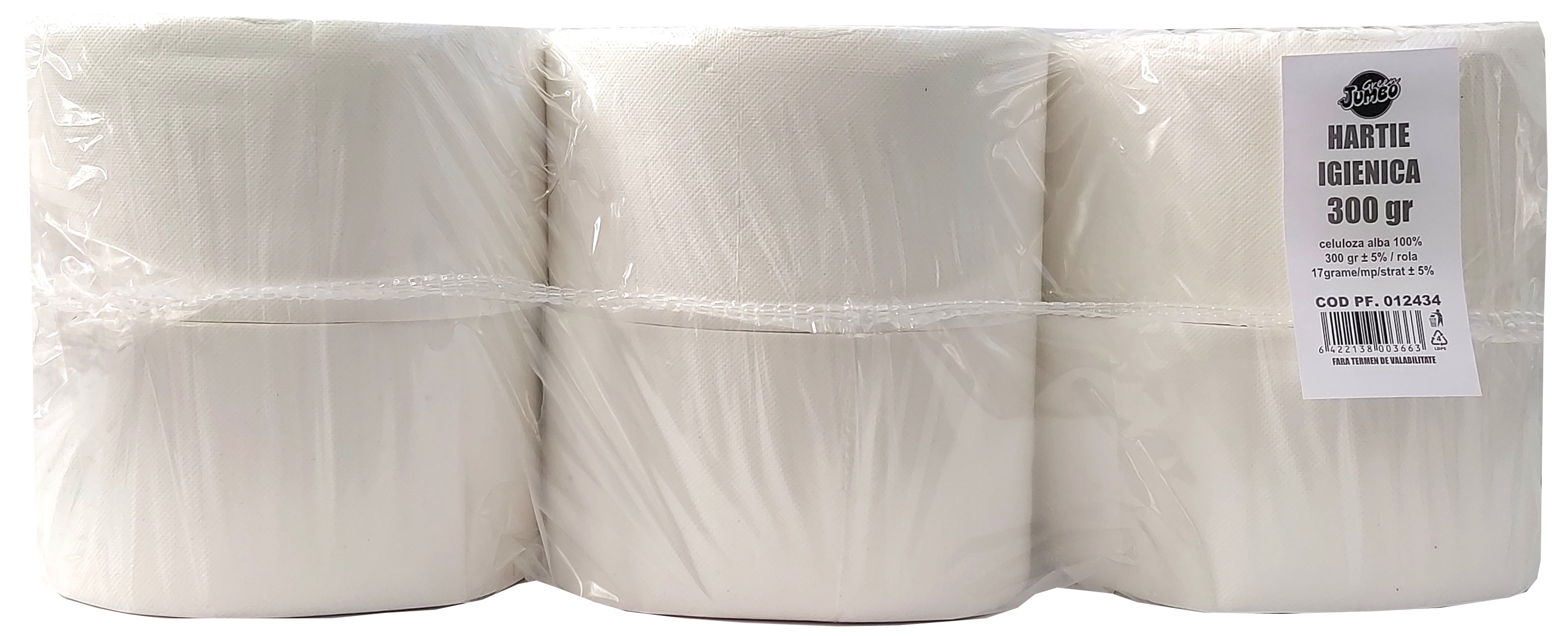 HARTIE IGIENICA MINI JUMBO ALBA 2STR 300G 89.5M 12/SET GREEN JUMBO