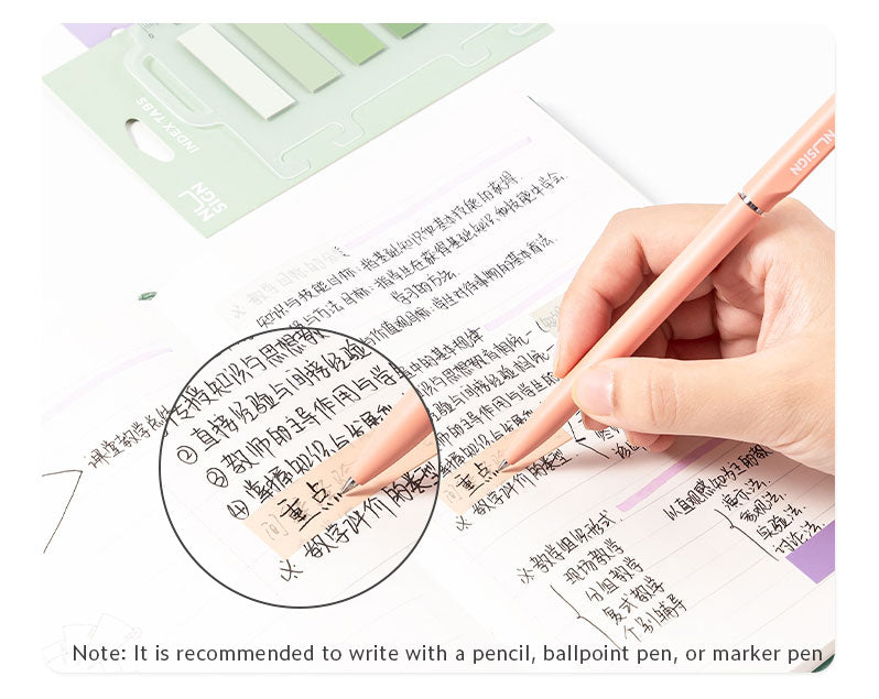 INDEX ADEZIV PLASTIC 12*44MM 5 CULORI VERDE 20 FILE RIGLA NUSIGN DELI