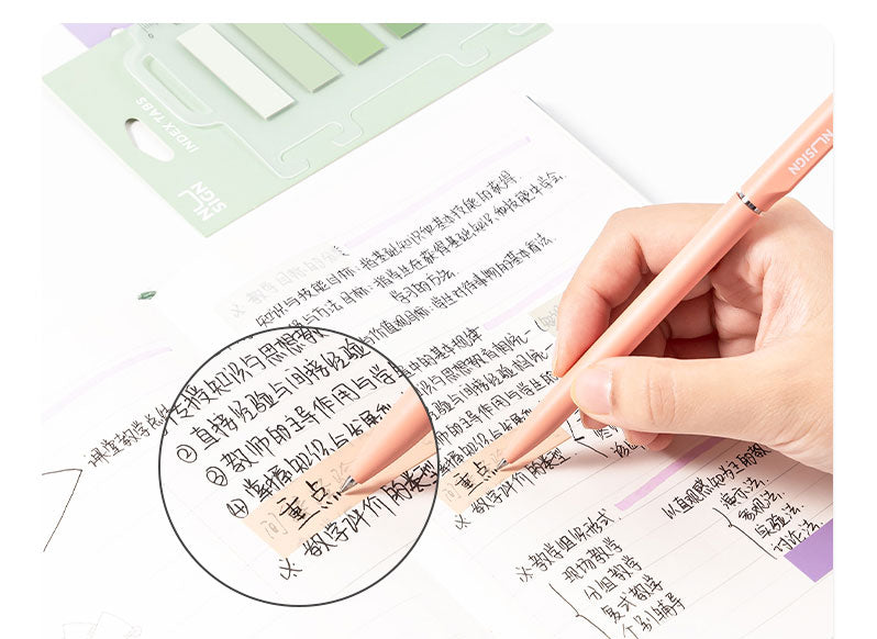 INDEX ADEZIV PLASTIC 12*44MM 5 CULORI VIOLET 20 FILE RIGLA NUSIGN DELI