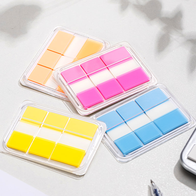 INDEX ADEZIV PLASTIC SET 2*38*18 + 1*38*25MM DIV CUL 20 FILE DELI