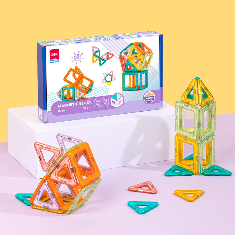 JOC BLOCURI MAGNETICE 35 PIESE DELI