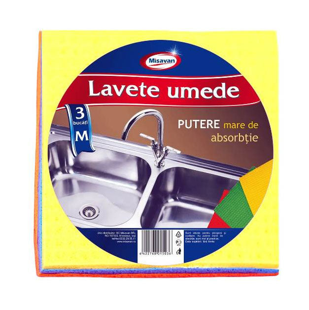 LAVETE UMEDE 16*16 CM 3/SET