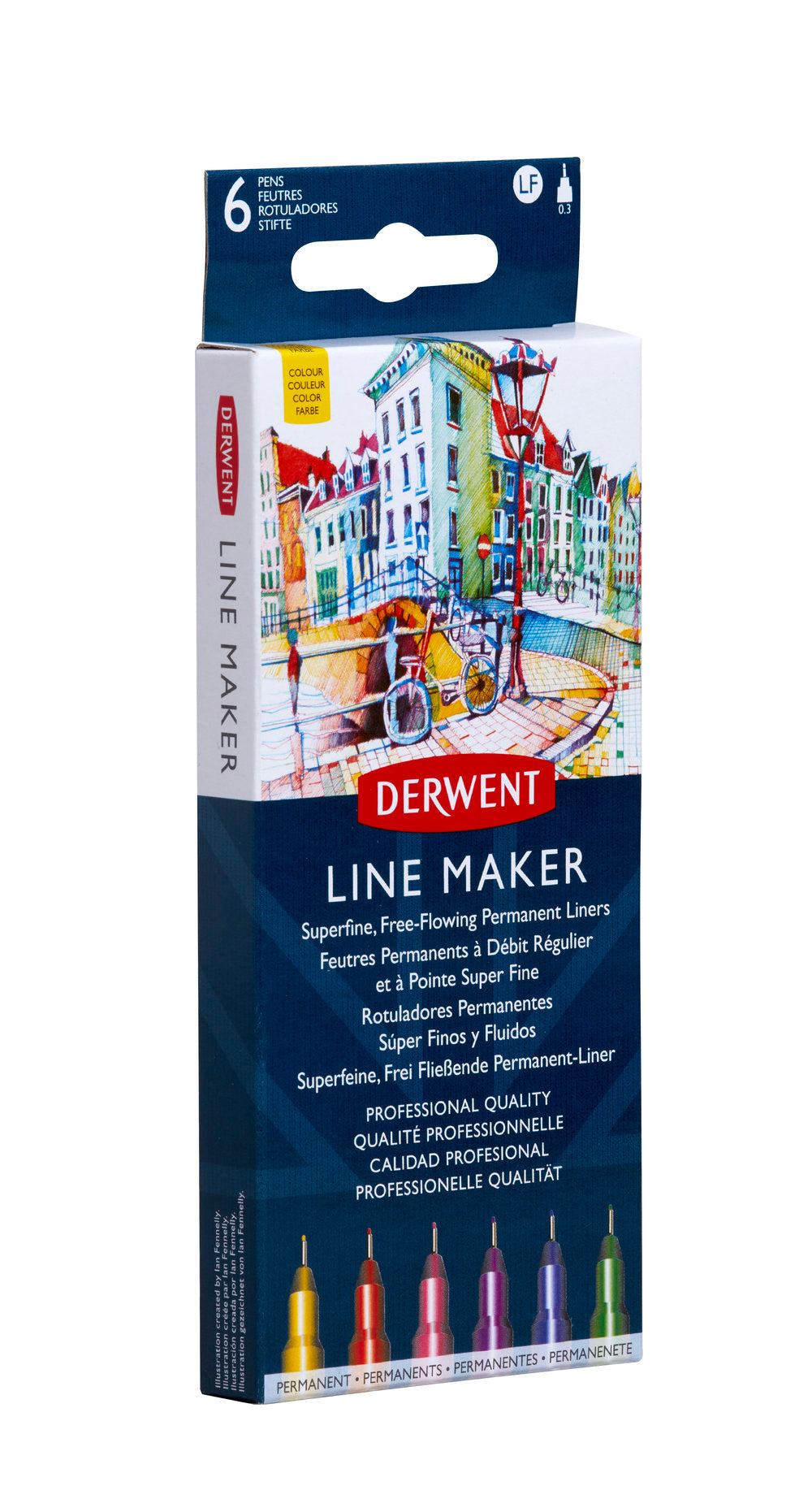 LINER 0.3 MM SET 6 PROFESIONAL DERWENT