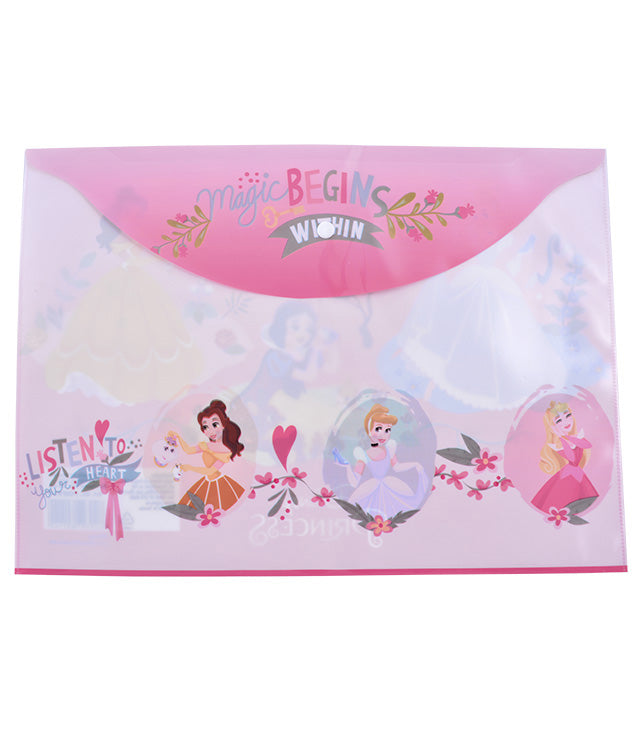 MAPA PLASTIC CU BUTON A4 PRINCESS PIGNA