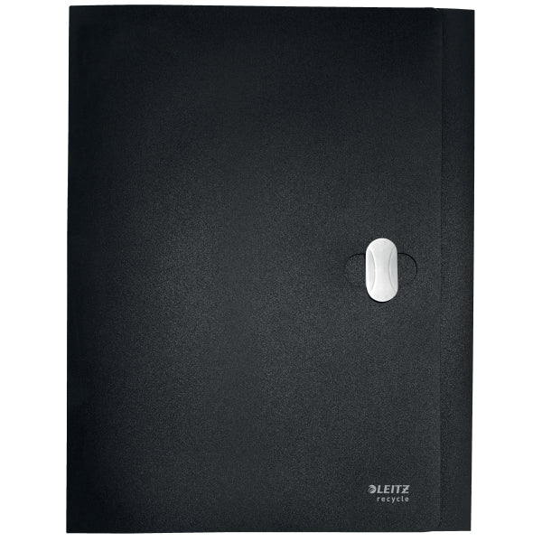 MAPA PLASTIC CU BUTON NEAGRA JUMBO RECYCLE LEITZ