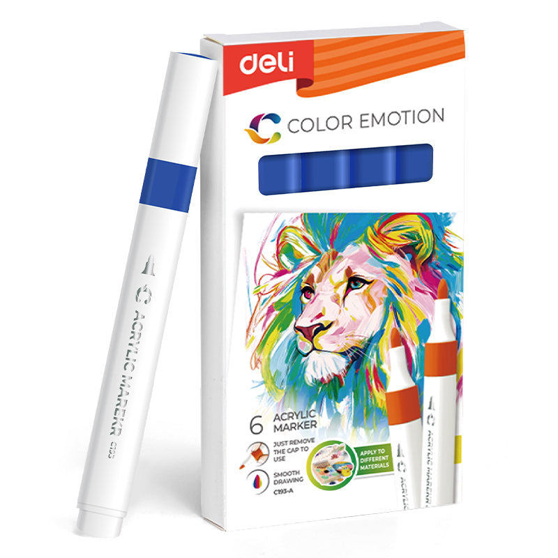 MARKER ACRILIC ALBASTRU COLOR EMOTION DELI