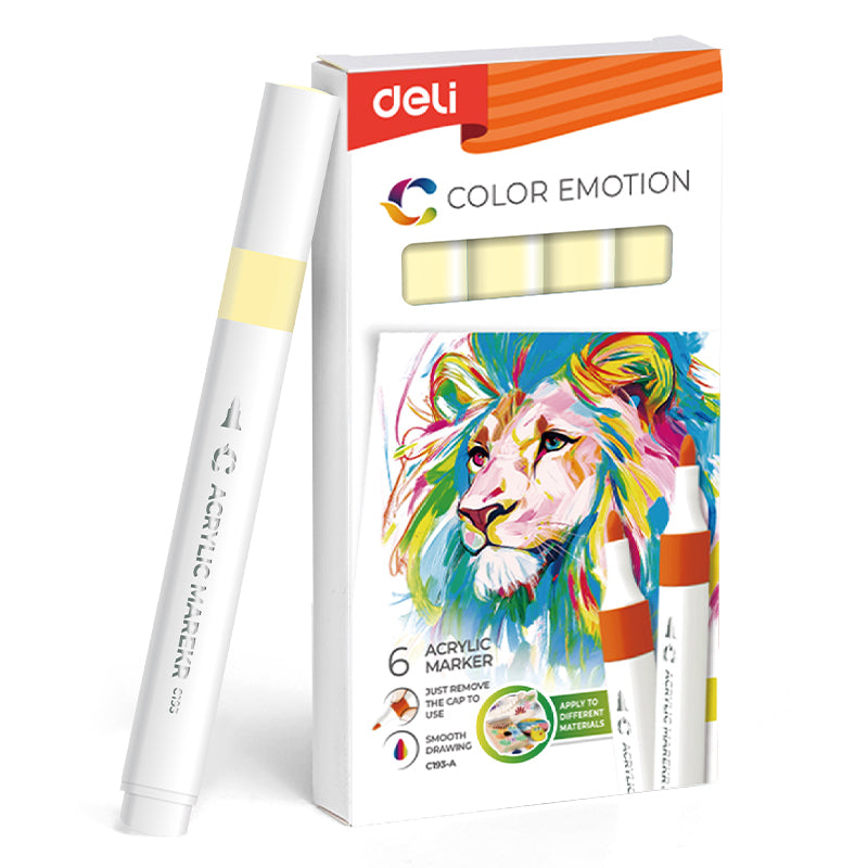 MARKER ACRILIC GALBEN DESCHIS COLOR EMOTION DELI