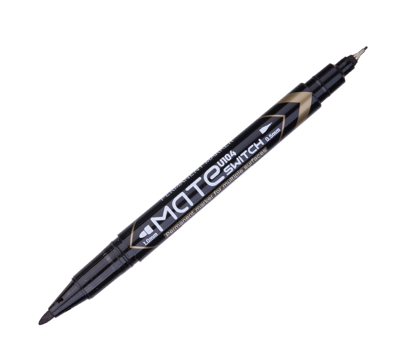 MARKER CD 2 CAPETE 0.5/1MM NEGRU DELI