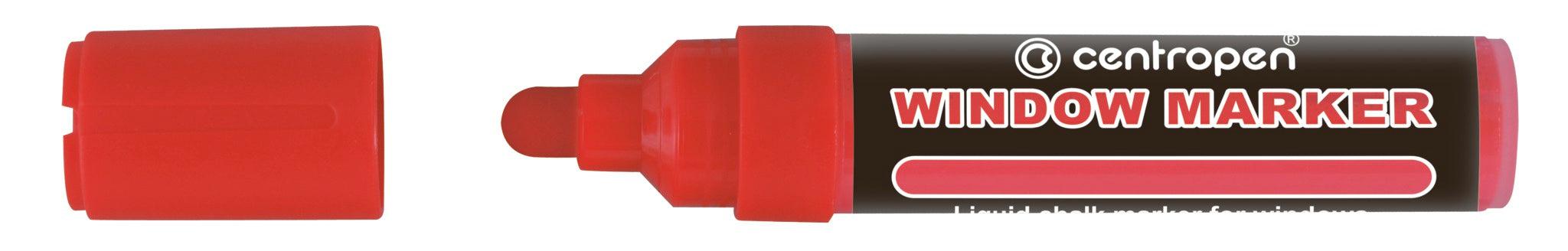 MARKER CRETA LICHIDA ROSU 2-15MM VARF ROTUND 9121 CENTROPEN