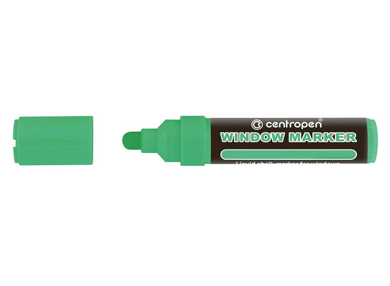 MARKER CRETA LICHIDA VERDE NEON 2-15MM VARF ROTUND 9121 CENTROPEN