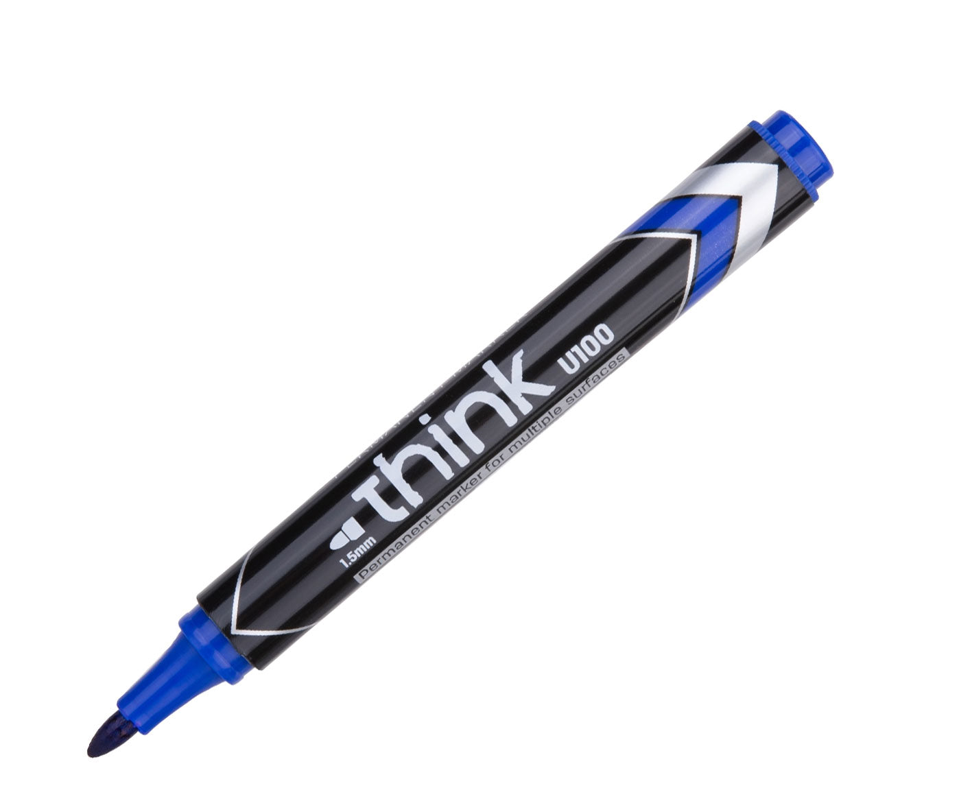 MARKER PERMANENT ALBASTRU VARF ROTUND 1.5MM DELI