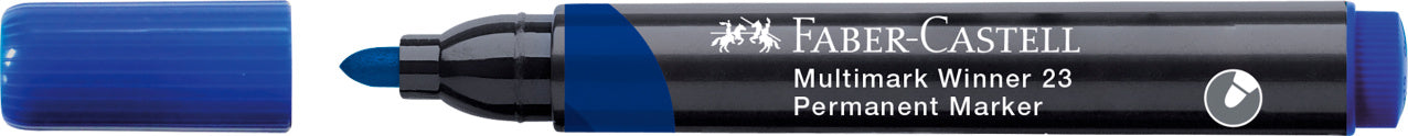 MARKER PERMANENT ALBASTRU VARF ROTUND MULTIMARK WINNER 23 FABER-CASTELL