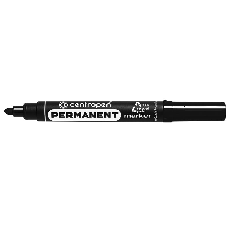 MARKER PERMANENT NEGRU VARF ROTUND 2.5MM 8566 CENTROPEN