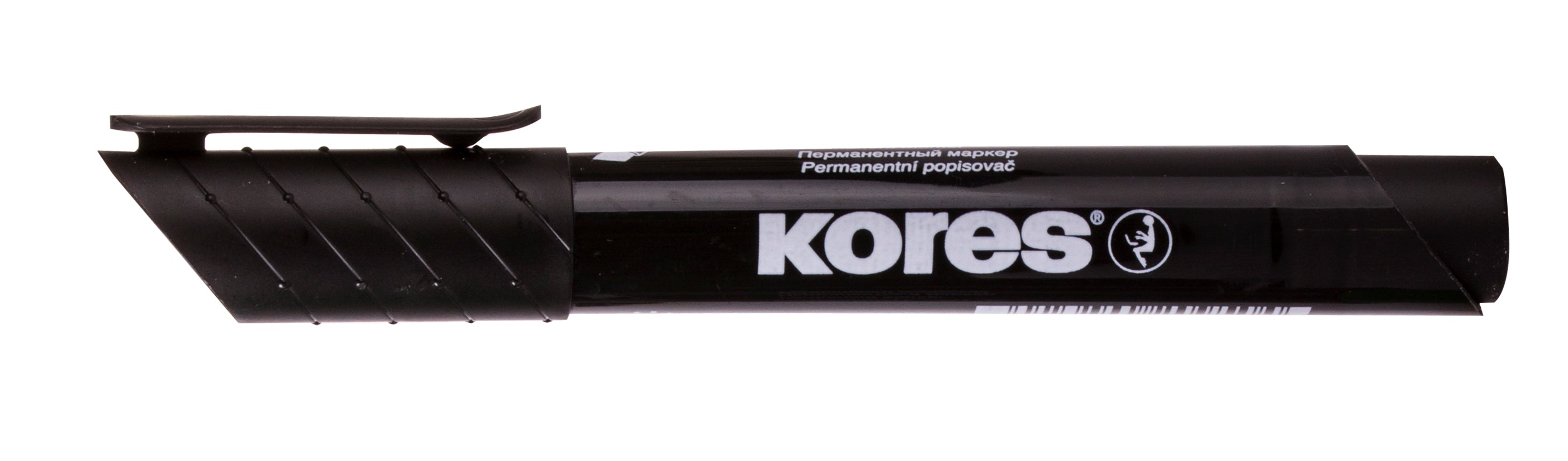 MARKER PERMANENT NEGRU VARF ROTUND 3MM KORES