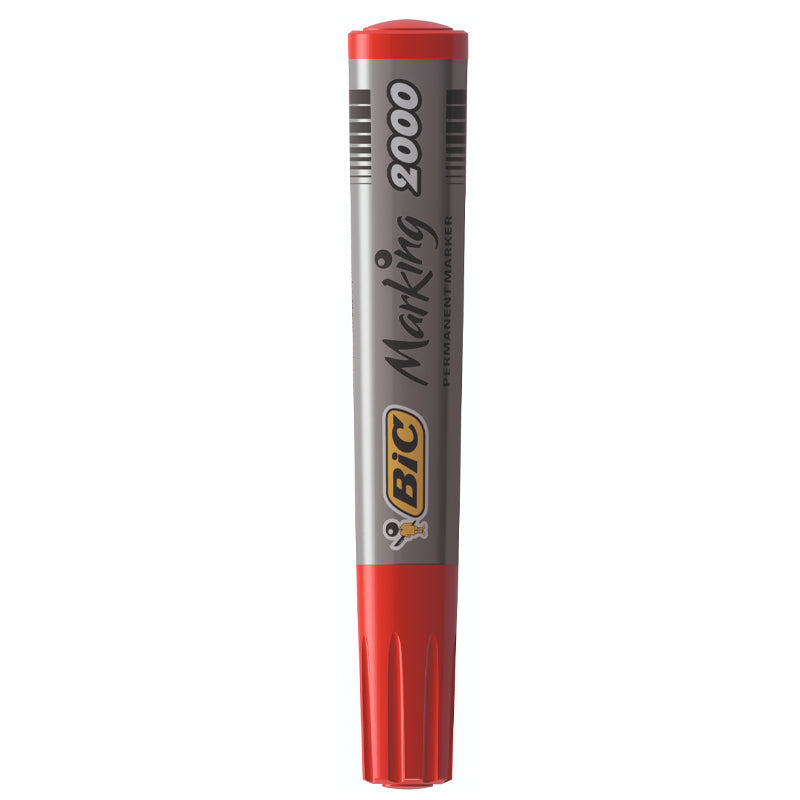 MARKER PERMANENT ROSU VARF ROTUND 2000 BIC