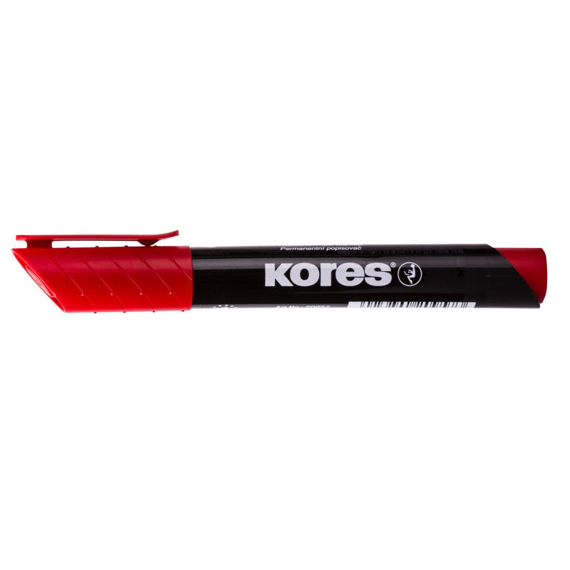 MARKER PERMANENT ROSU VARF ROTUND 3MM KORES