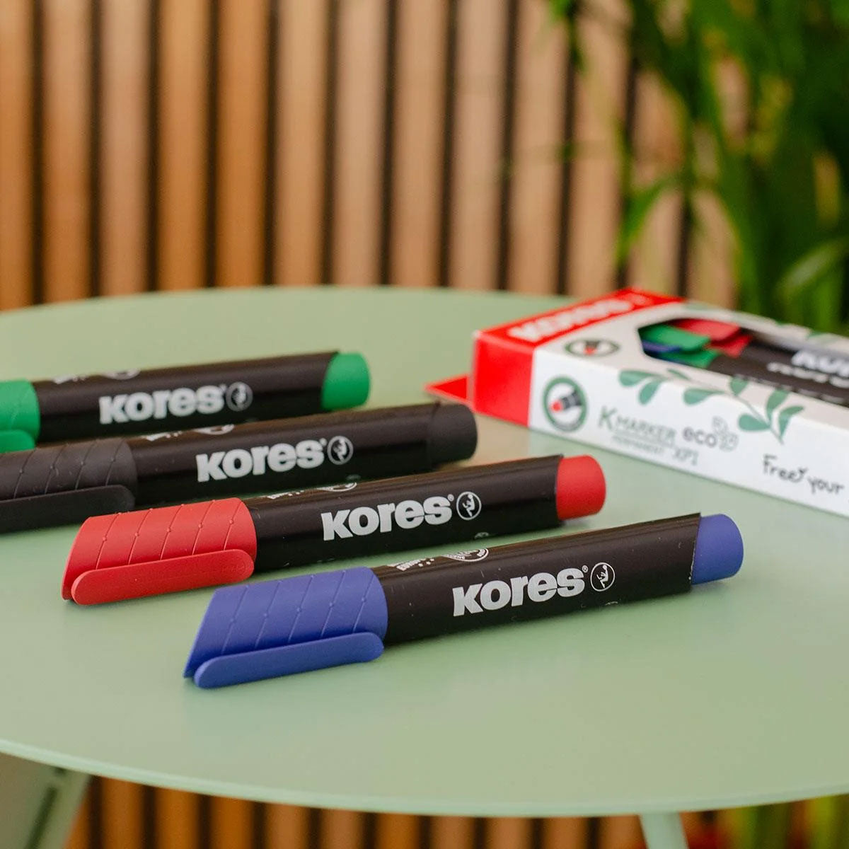 MARKER PERMANENT SET 4 3MM ECO KORES