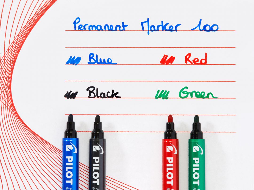 MARKER PERMANENT VERDE VARF ROTUND 3MM 100 PILOT