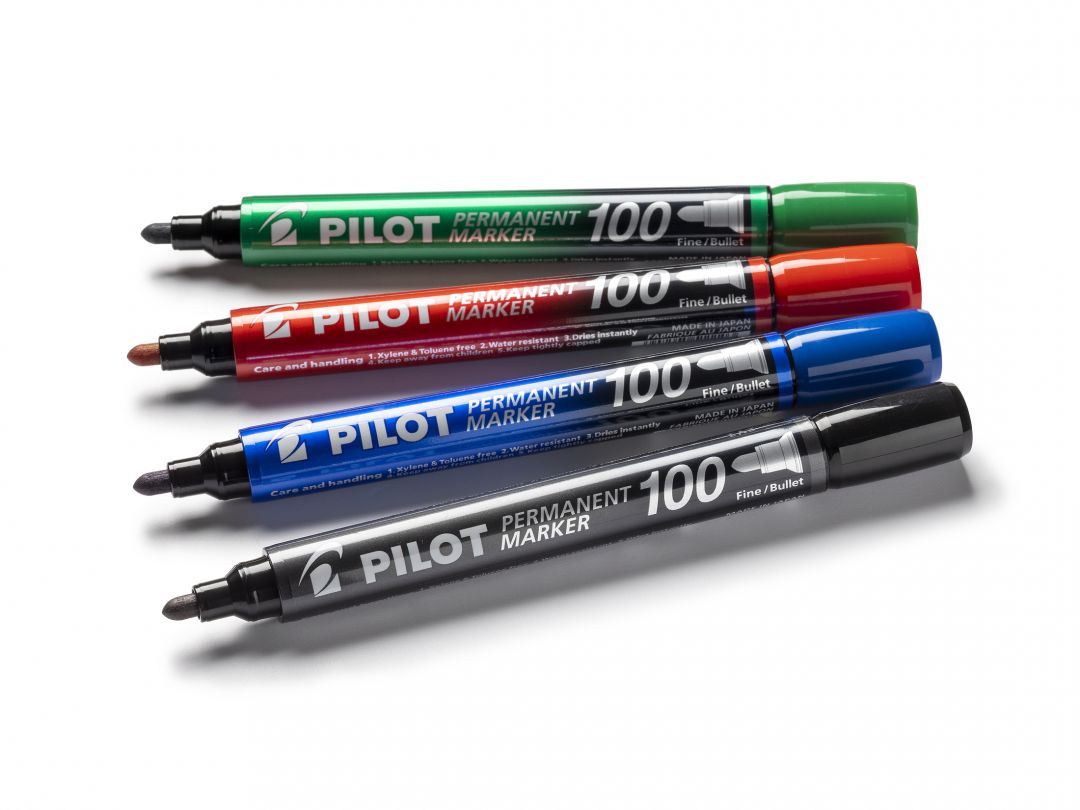 MARKER PERMANENT VERDE VARF ROTUND 3MM 100 PILOT