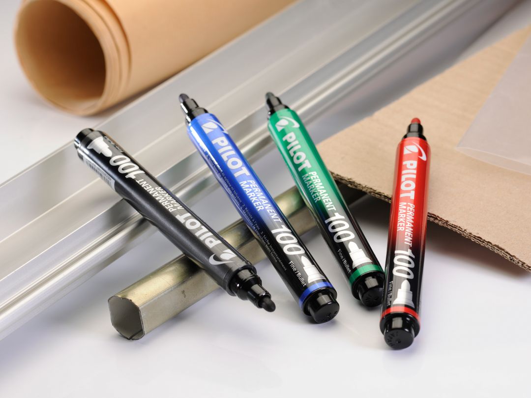 MARKER PERMANENT VERDE VARF ROTUND 3MM 100 PILOT