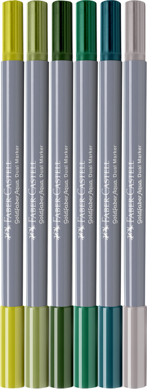 MARKER SOLUBIL 2 CAPETE SET 6 BUC LETTERING JUNGLE GOLDFABER FABER-CASTELL