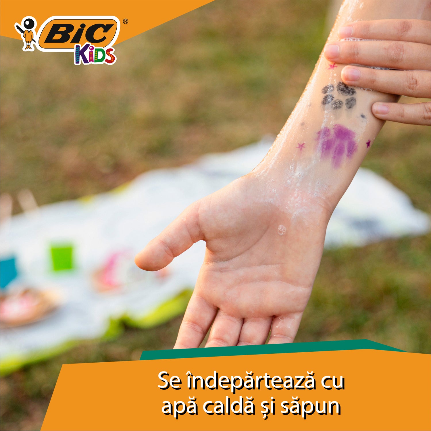 MARKER TATTOO KIDS SET 5 MARKERE VARF STAMPILA BIC