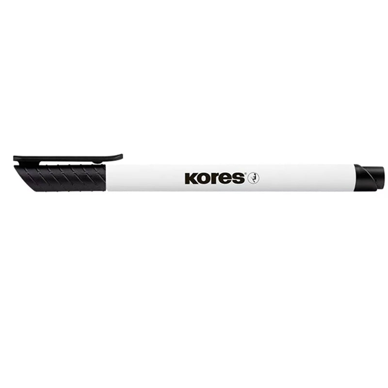 MARKER WHITEBOARD NEGRU 1MM KORES