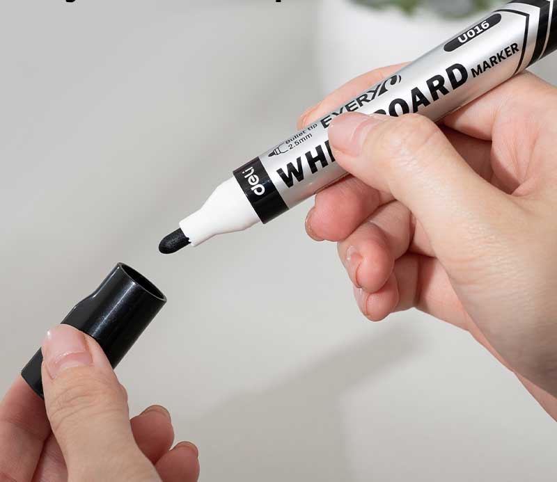 MARKER WHITEBOARD NEGRU 2.5MM DELI