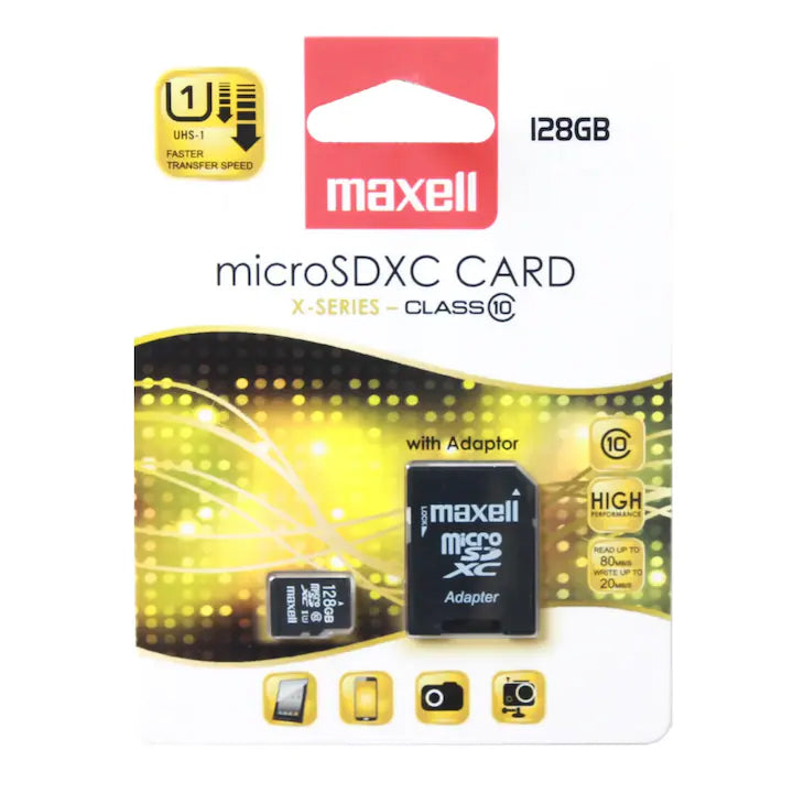 MEMORIE MICRO SDXC 128GB CLS10 UHS-1 CU ADAPTOR MAXELL