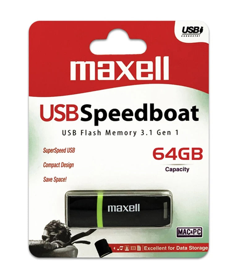 MEMORIE USB 64GB SPEEDBOAT USB 3.1 MAXELL