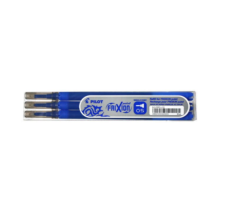MINA ROLLER 0.5 MM BLEU POINT 3/SET FRIXION PILOT