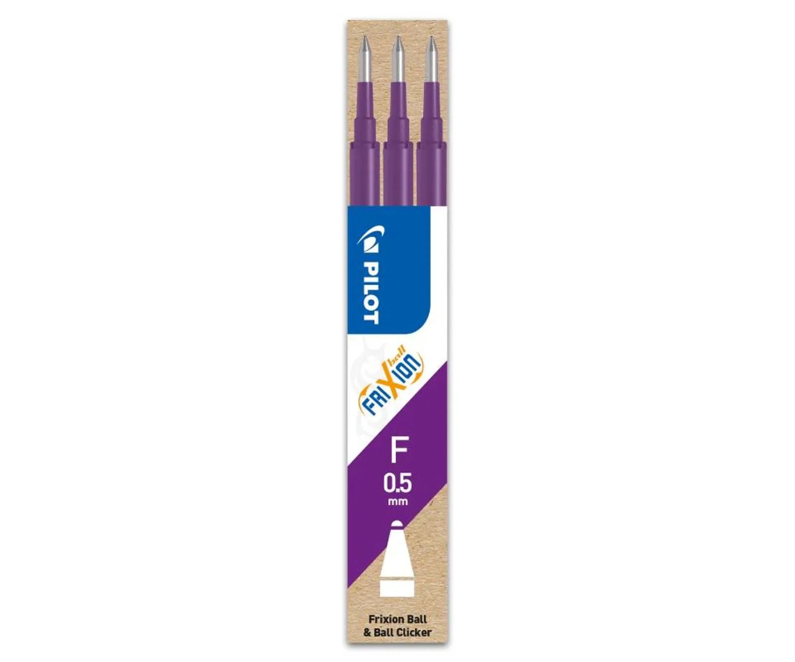 MINA ROLLER 0.5MM VIOLET 3/SET FRIXION PILOT