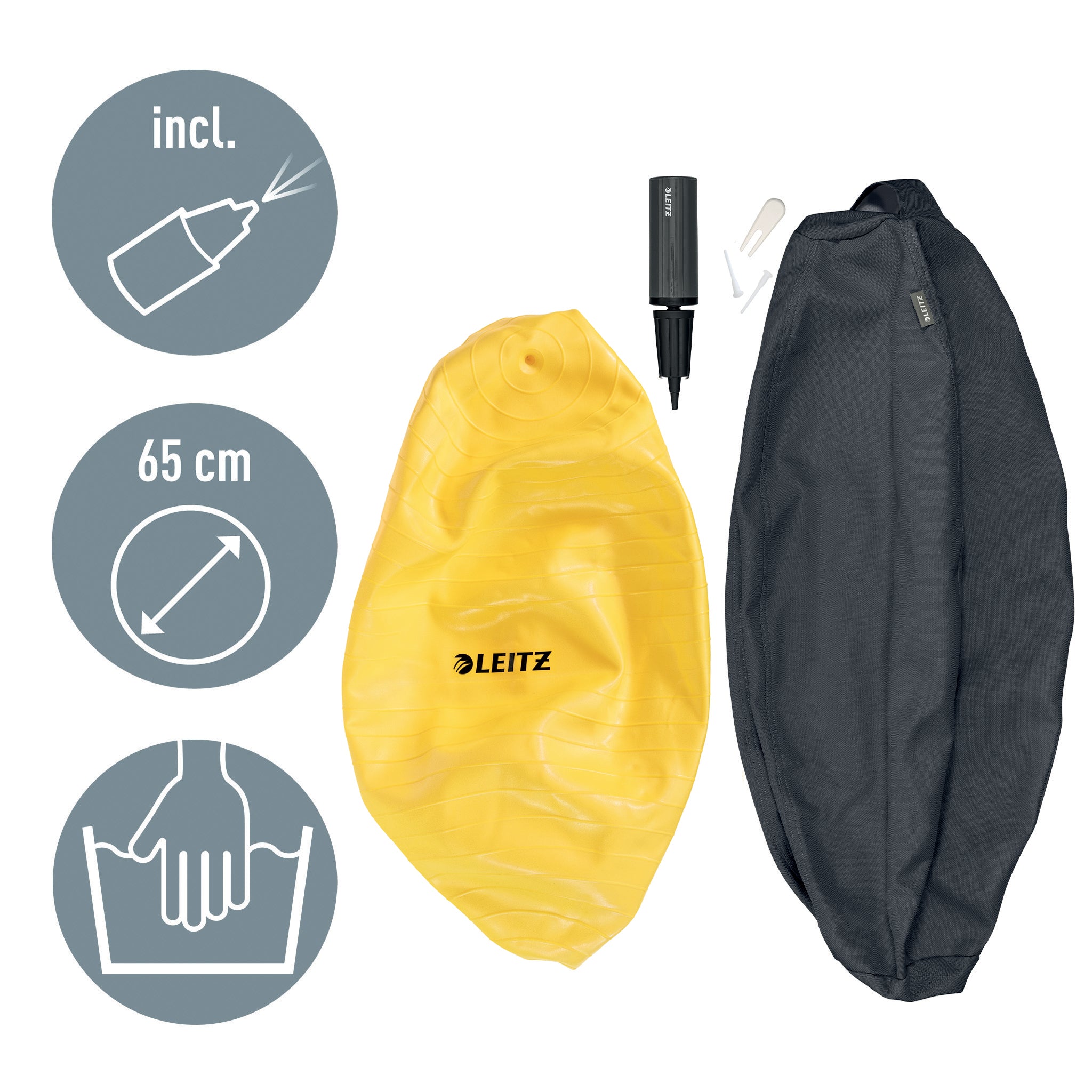 MINGE ERGONOMICA PT SEZUT SAU FITNESS GRI ANTRACIT LEITZ