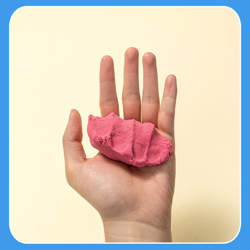 NISIP KINETIC GALETUSA 500G + 6 FORME MODELAJ ROZ DELI