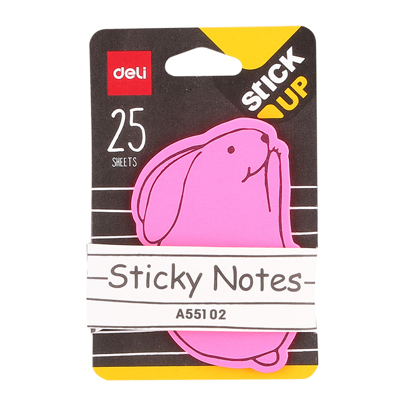 NOTES ADEZIV ANIMALE 76*76MM 25 FILE DELI