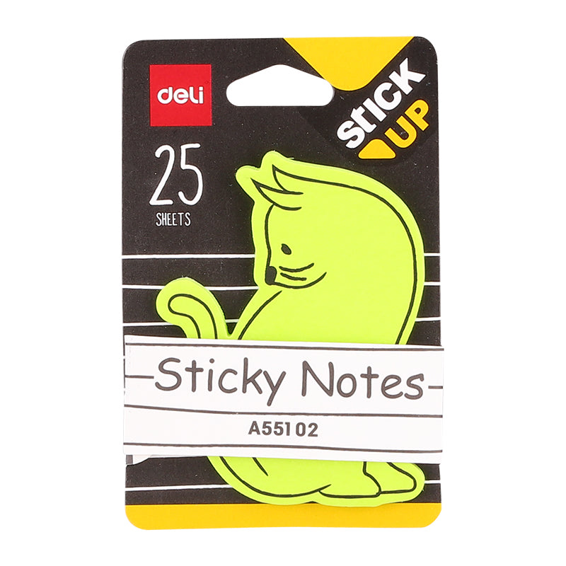 NOTES ADEZIV ANIMALE 76*76MM 25 FILE DELI