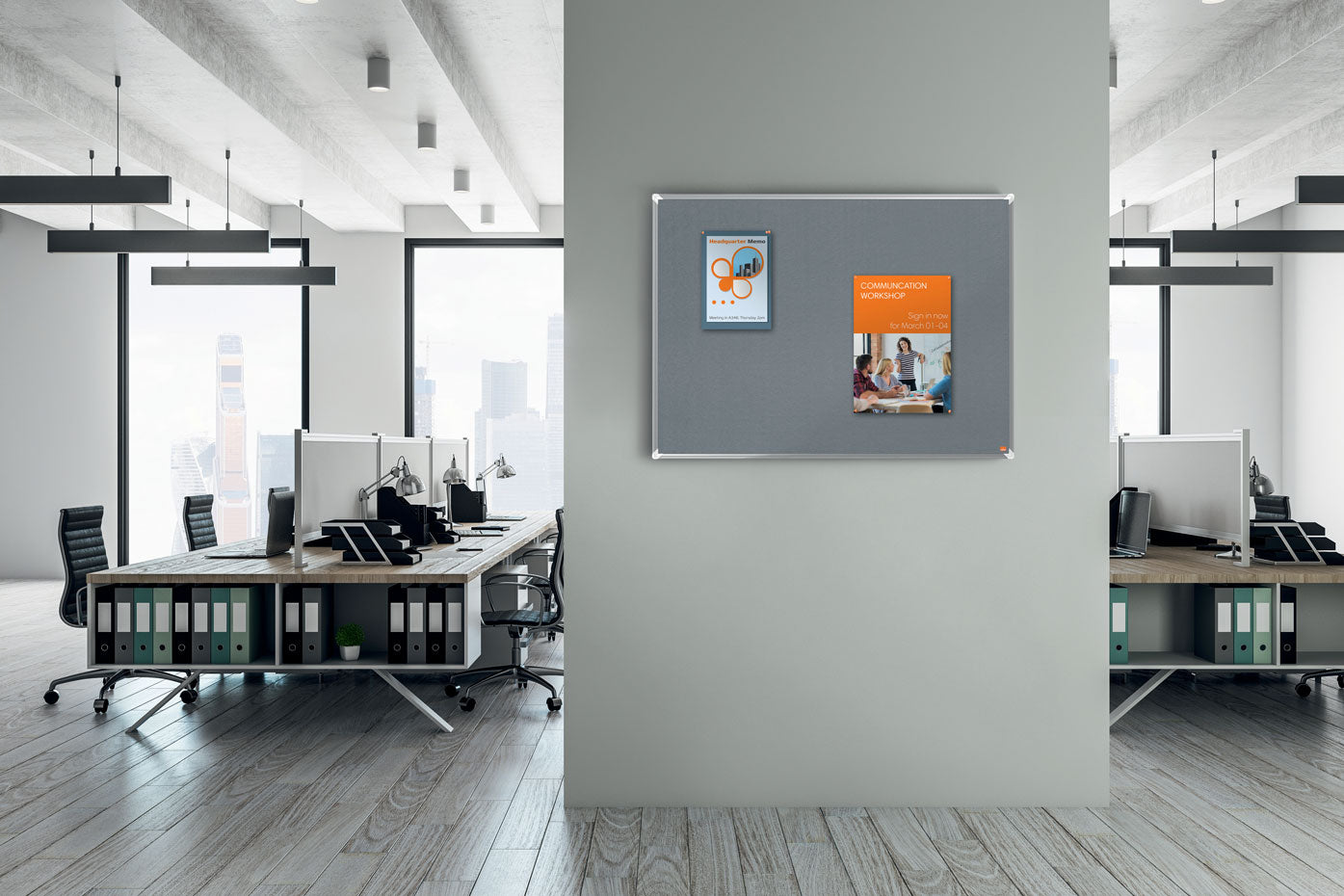 PANOU PLUTA 60 X 45 CM RAMA ALUMINIU PREMIUM PLUS NOBO