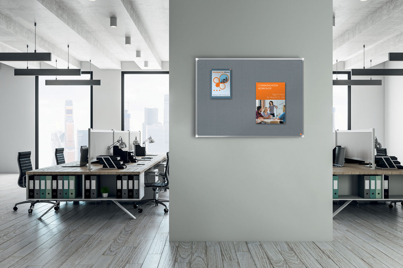PANOU PLUTA 90 X 60 CM RAMA ALUMINIU PREMIUM PLUS NOBO