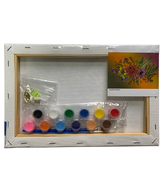 PANZA PREDESENATA PE SASIU 20 X 30 CM FLORI SF ART PIGNA