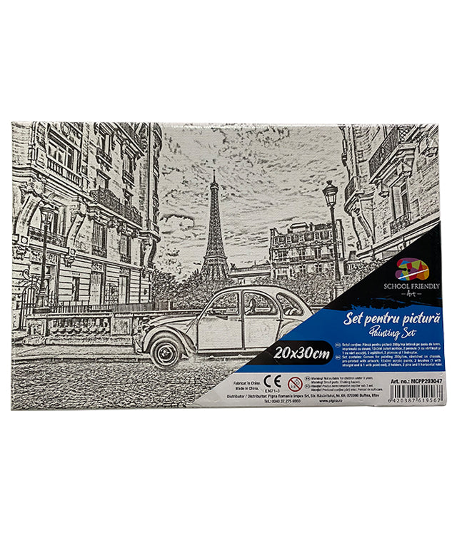 PANZA PREDESENATA PE SASIU 20 x 30 CM PARIS SF ART PIGNA