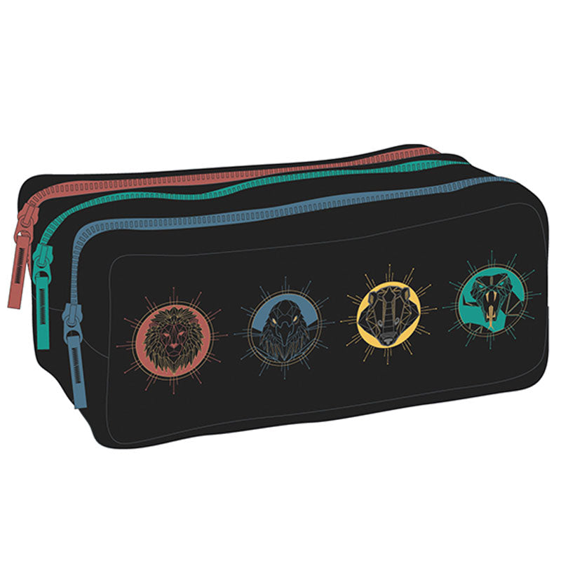 PENAR ETUI DREPTUNGHIULAR 3 FERMOARE HARRY POTTER NEGRU PIGNA