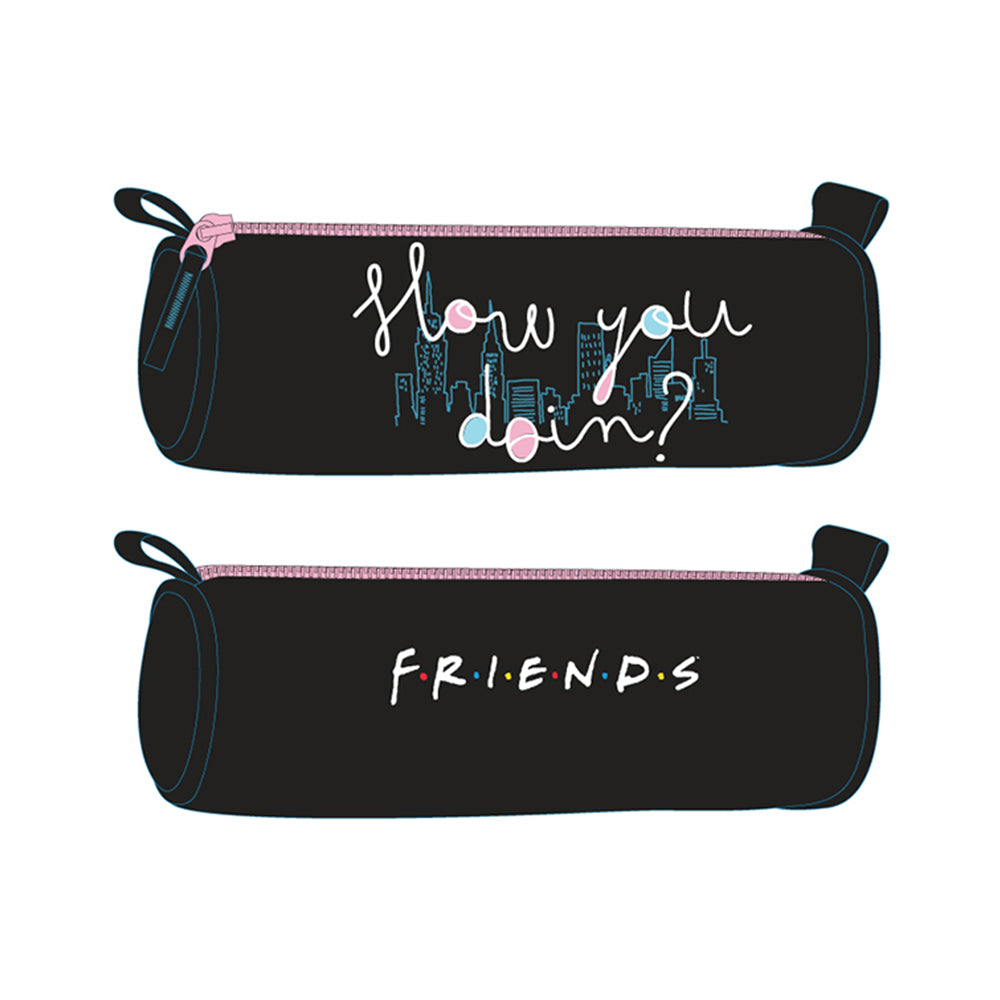PENAR ETUI TUBULAR FRIENDS NEGRU PIGNA