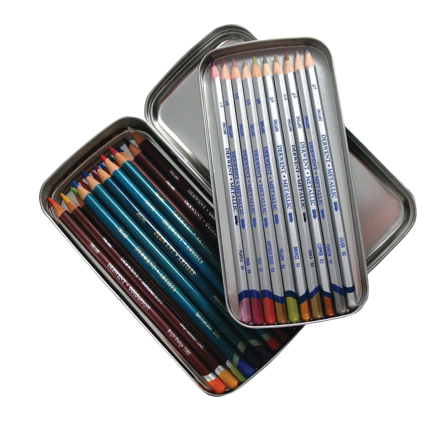 PENAR METALIC CU DESPARTITOR ARGINTIU DERWENT PROFESSIONAL
